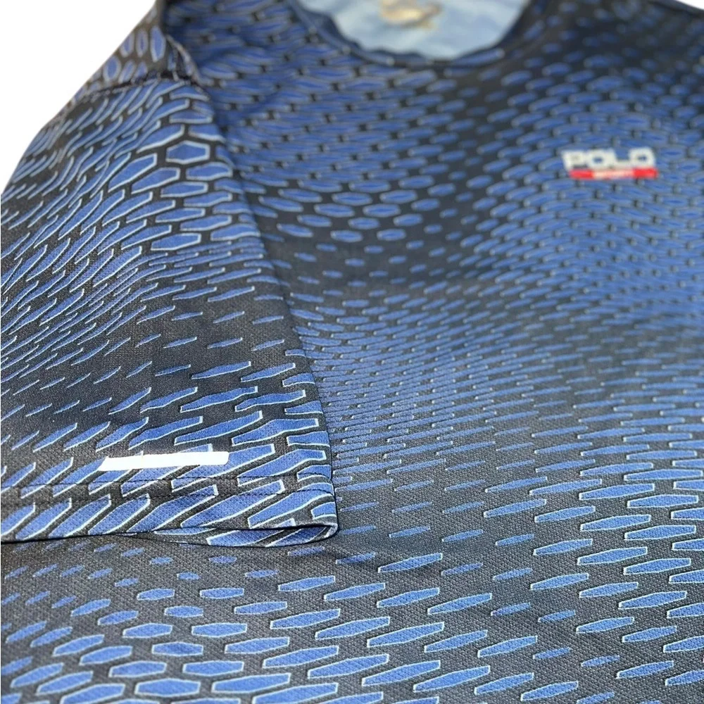 Polo by Ralph Lauren Performance Navy and Red Performance Tee | Size Youth XL